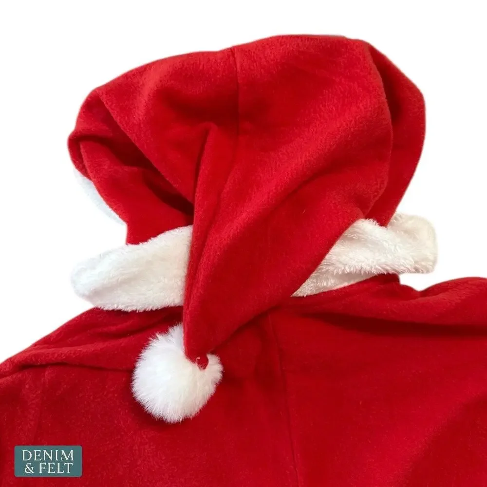 NEW Buc-ee’s Youth Santa Claus Fleece Union Suit Christmas‎ Pajamas Holiday